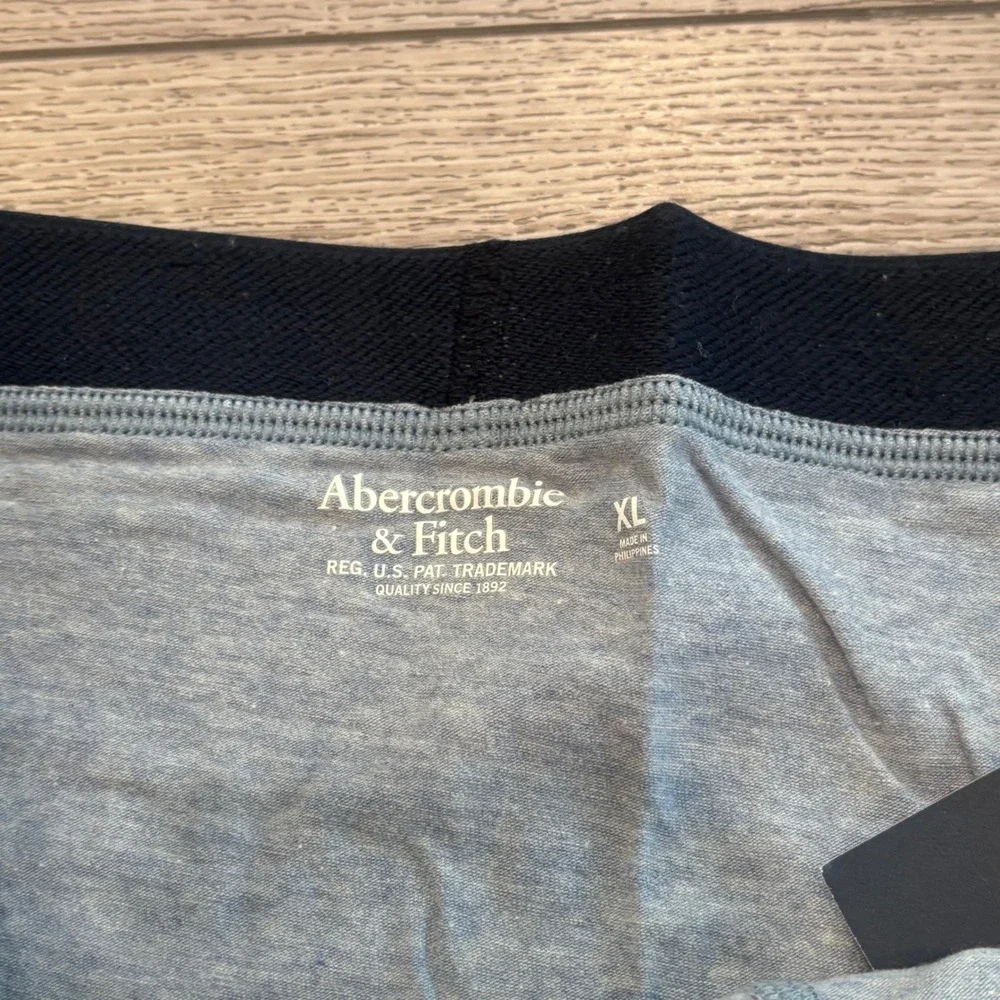 Abercrombie & Fitch Boxer Briefs Mens XL Blue 3‎ Pack Cotton Blend Underwear New